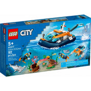 LEGO City Felfedező búvárhajó 60377 182 darabos