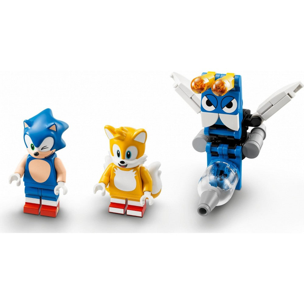 LEGO® Sonic the Hedgehog™ Tails műhelye és Tornado repülőgépe 76991 376 darabos