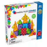 MAGNA-TILES Combo + microMAGS, set magnetic de construcție de 46 de piese
