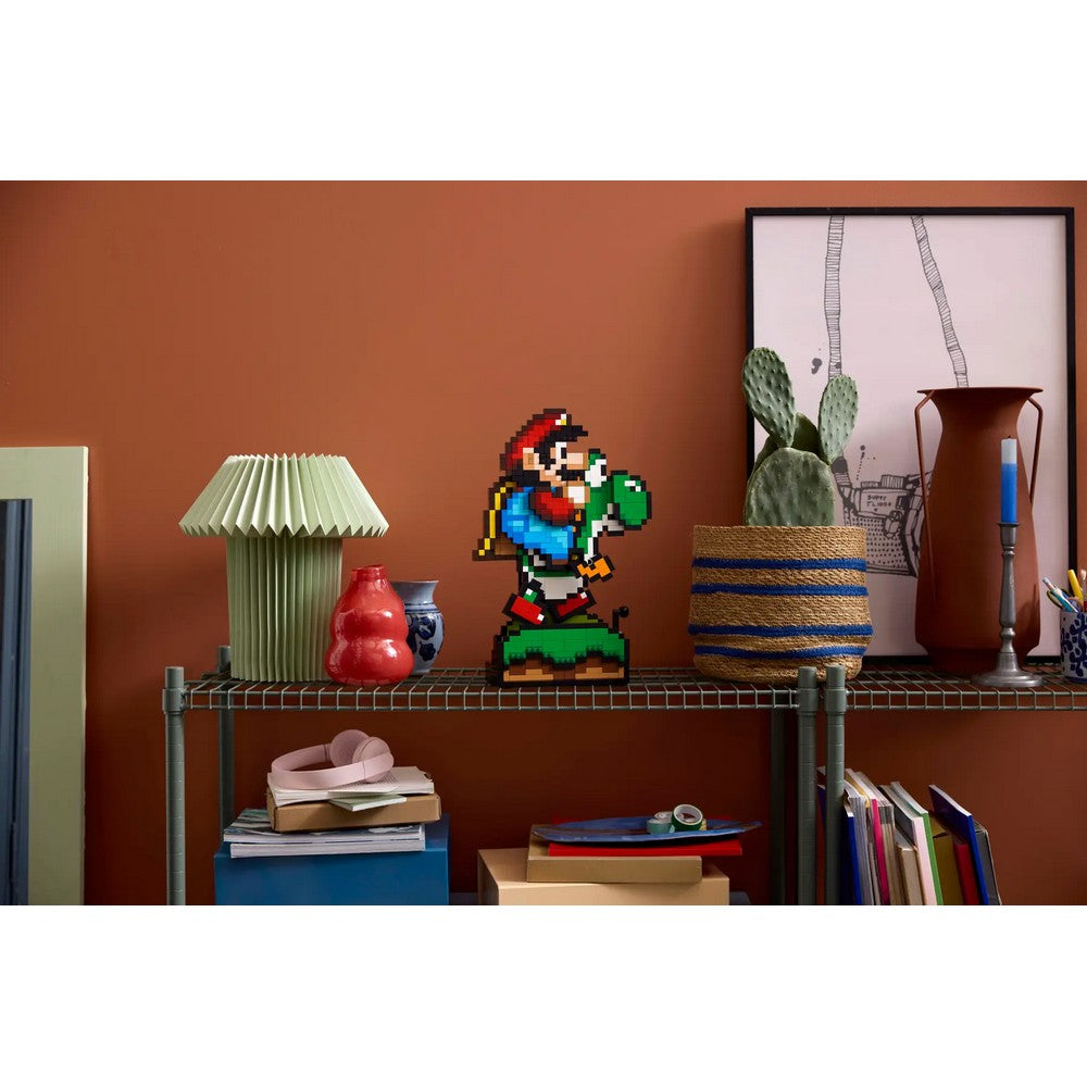 mario es yoshi kiallitva polcra
