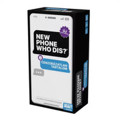 A New Phone, Who Dis? – Cenzúrázatlan tartalom társasjáték doboza, modern okostelefonos dizájnnal.