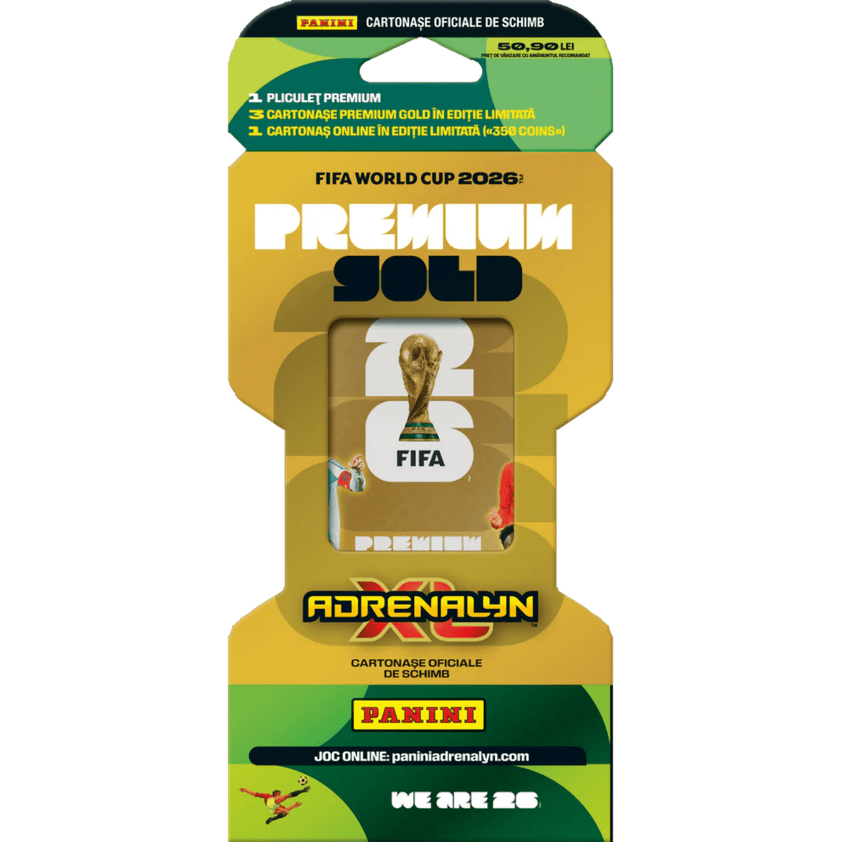 Pachet Premium Gold Panini - FIFA WORLD CUP Adrenalyn XL 2026