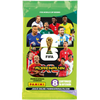 Panini FIFA World Cup 2026 Adrenalyn XL gyűjtőkártya csomag, zöld csomagolásban világbajnoki futballsztárok grafikájával és 8 kártyát tartalmazó booster pakkal