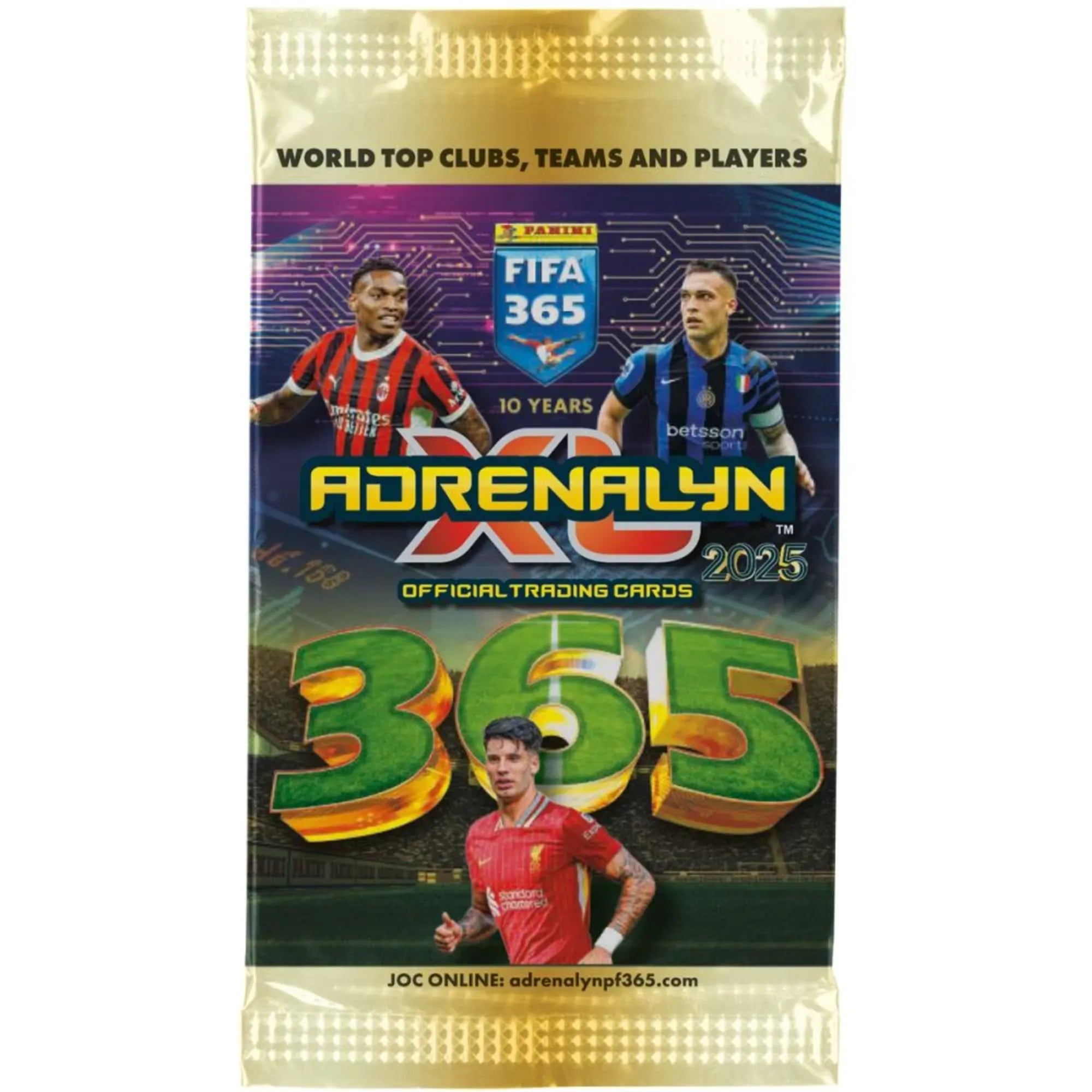 Adrenalin FIFA 365 2025 hivatalos gyűjtői kártyacsomag, világ legjobb klubjaival és játékosaival.