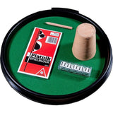 Tavă de poker cu pahar din piele și 5 zaruri