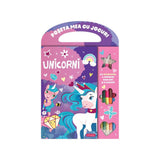 Poșeta mea cu jocuri: Unicorni, kifestős könyv
