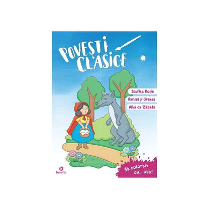 Povesti clasice - carte de colorat cu apa - Jocozaur.ro - Omul potrivit la jocul potrivit