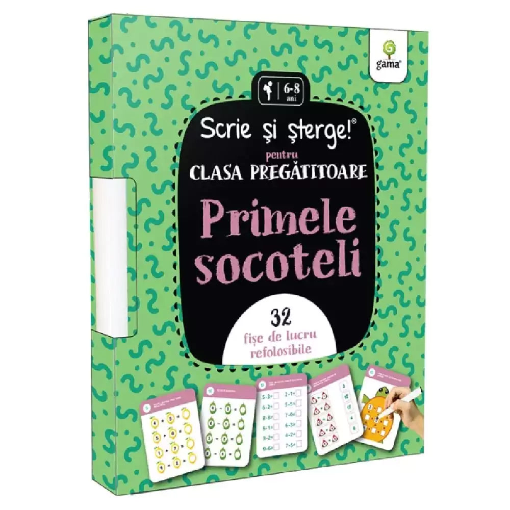 Primele socoteli - Scrie și șterge! Cutie față