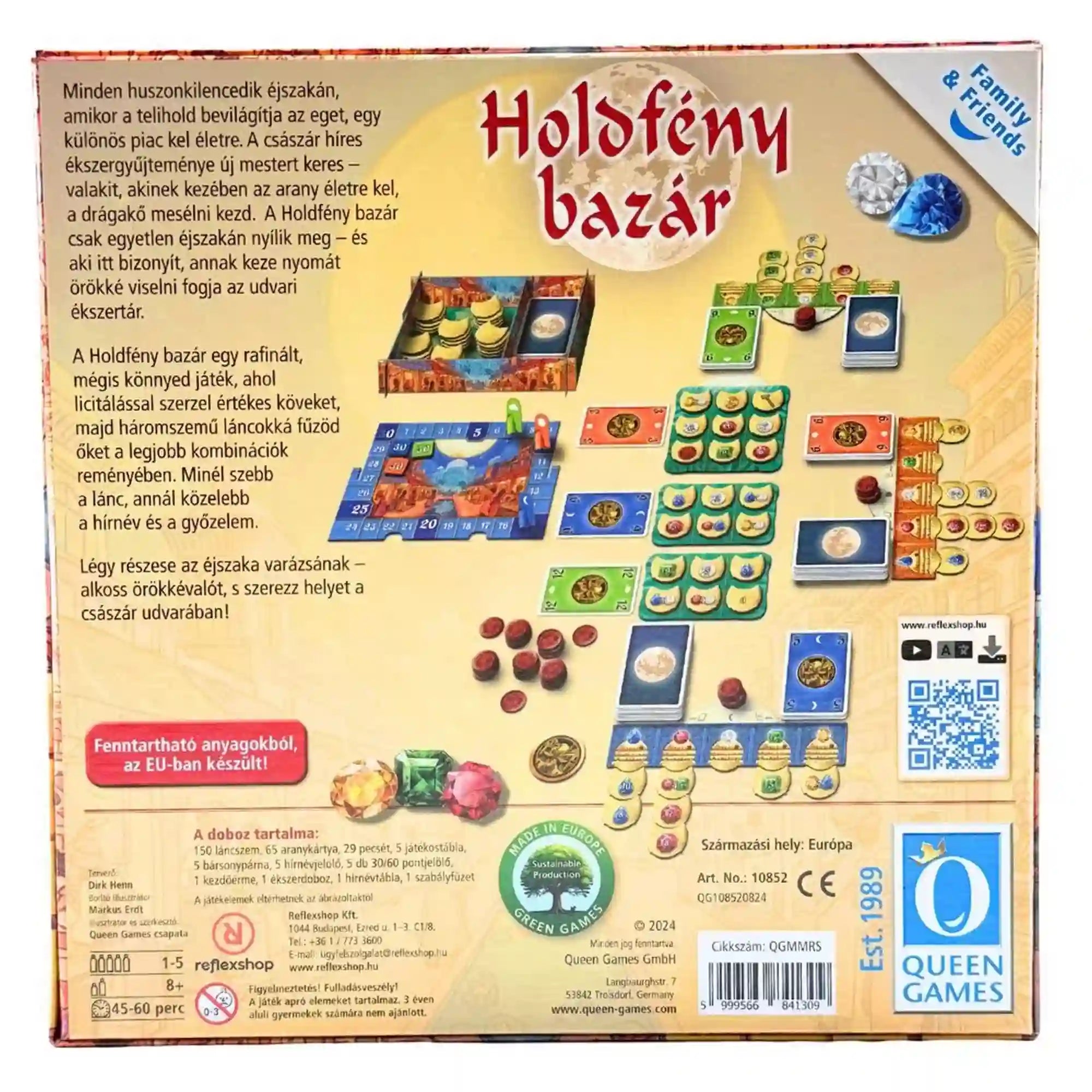 Holdfény bazár magyar nyelvű társasjáték