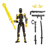 3D Robotfigura R13 - Fekete - Sárga