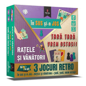 RAȚELE ȘI VÂNĂTORII • ȚARĂ, ȚARĂ, VREM OSTAȘI! • ÎN SUS ȘI-N JOS  - román nyelvű társasjáték