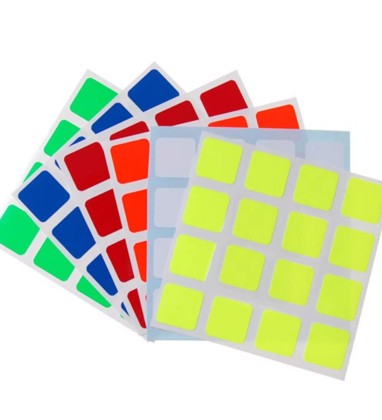 Rubik-kocka matrica készlet 4x4 – Élénk színek frissítéshez
Színes matricakészlet 4x4-es Rubik-kockákhoz, amely segít új életet adni kopott felületeidnek.