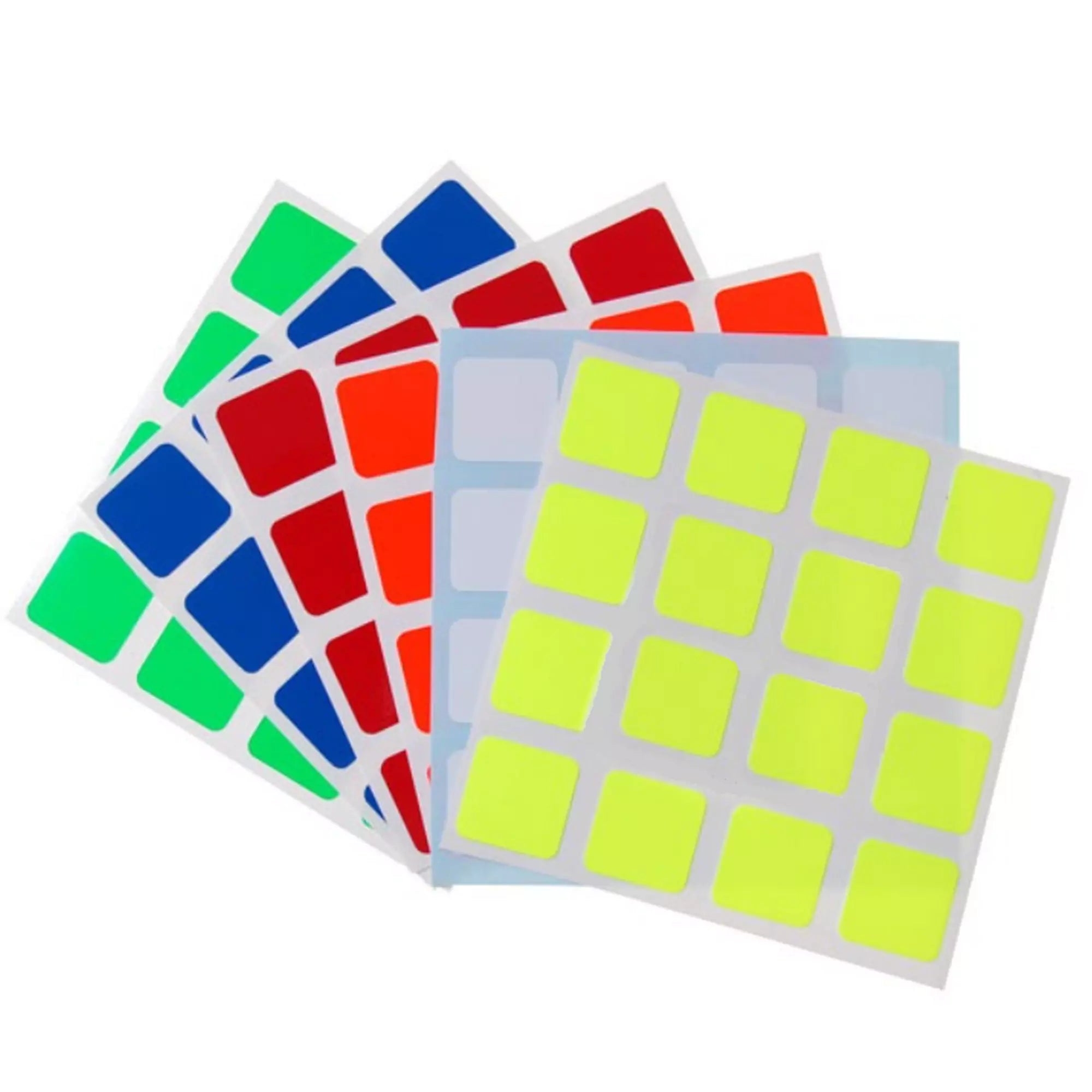 Rubik-kocka matrica készlet 4x4 – Élénk színek frissítéshez
Színes matricakészlet 4x4-es Rubik-kockákhoz, amely segít új életet adni kopott felületeidnek.