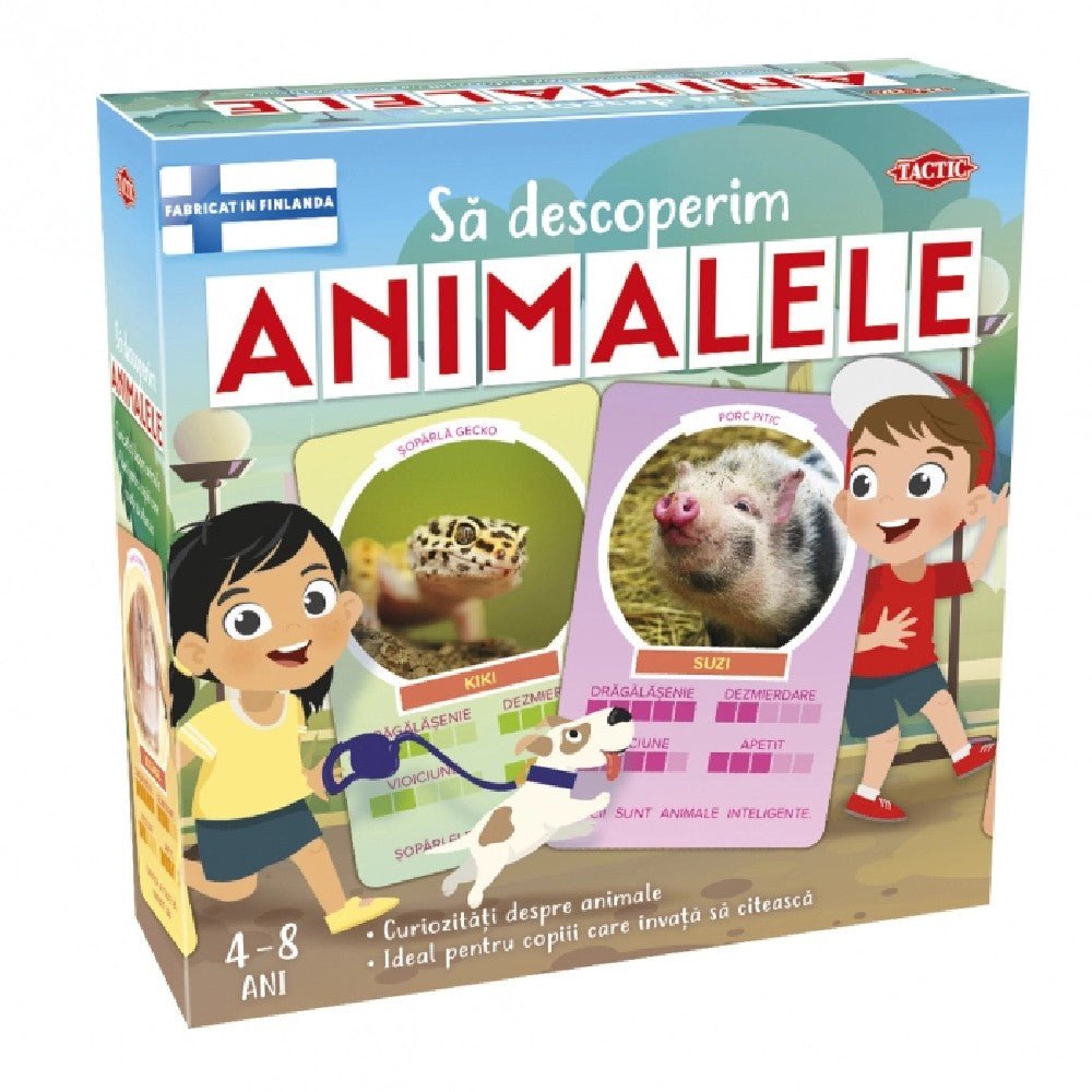 Să descoperim Animalele román nyelvű társasjáték