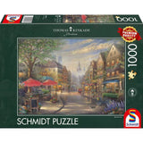 Puzzle Schmidt: Thomas Kinkade - Cafenea în Munchen, 1000 de piese