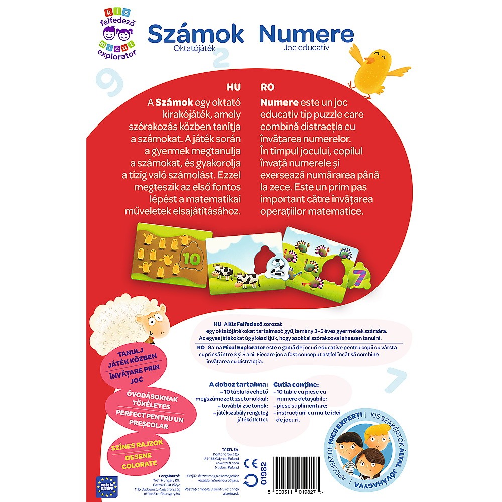 Tanuljuk a számokat - Többnyelvű oktatójáték
