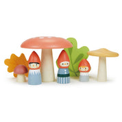 Erdő manók családja, prémium fából - Woodland Gnome Family - TL8388