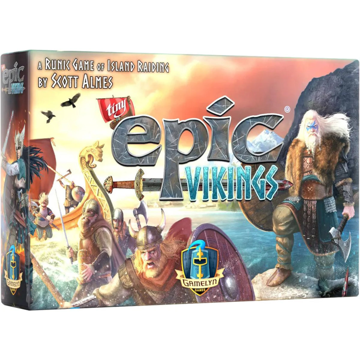 Tiny Epic vikings, angol nyelvű társasjáték
