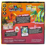 Tokió Királya – Mindbug kiegészítő hátoldala, amely bemutatja a 3 új szörnyet, az új erőkártyákat és a crossover játékelemeket.