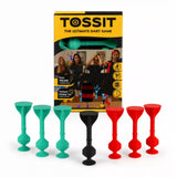 Tossit Starter Pack (roșu, turcoaz) – joc de darts cu ventuze din silicon