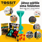 Tossit Starter Pack szilikon tapadókorongos darts játék – játék asztalon, csempén, táblán, hűtőn, autón és ablakon, különböző sima felületeken