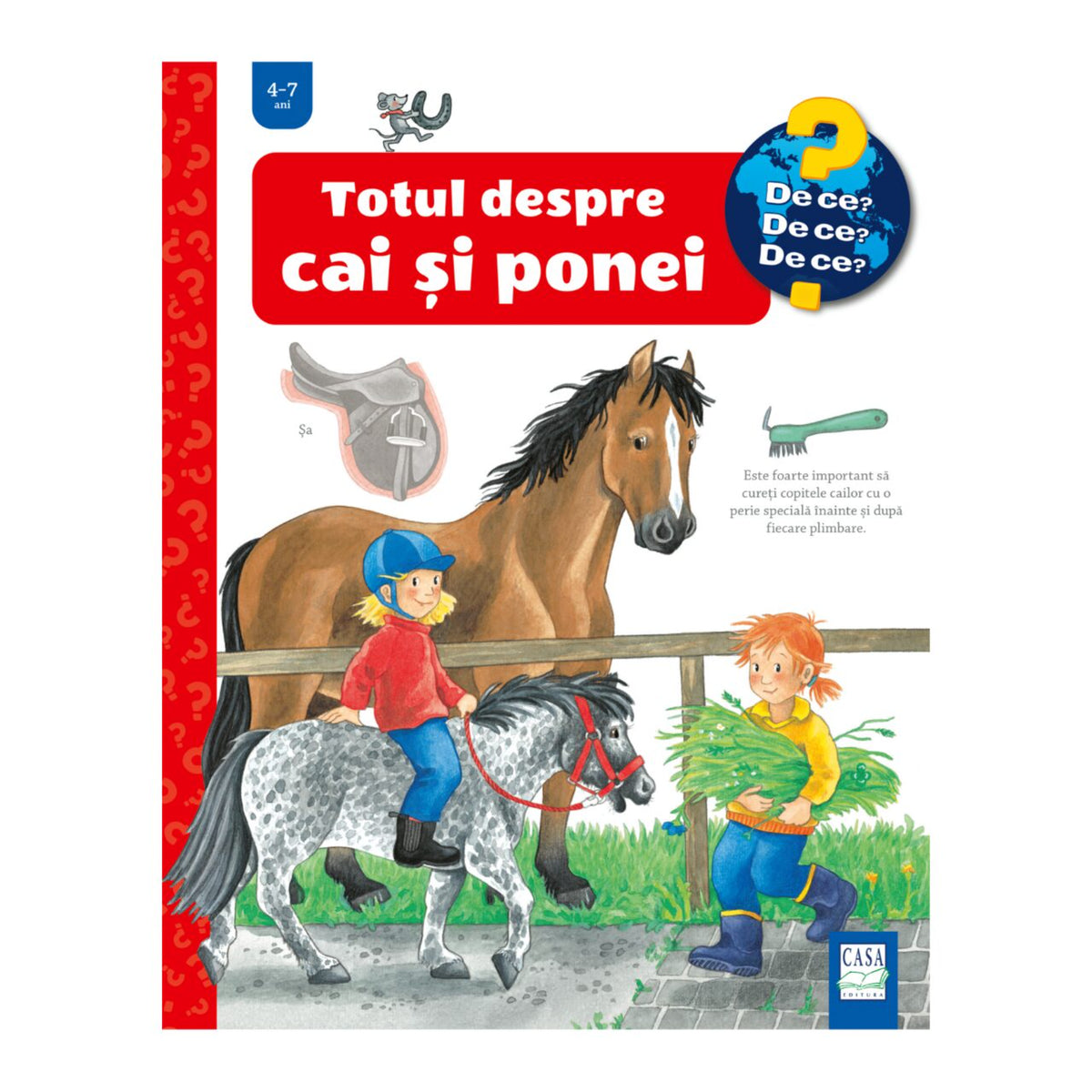 Totul despre cai și ponei, román nyelvű könyv
