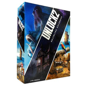 Unlock! 2 – Rejtélyes kalandok doboza kalózhajóval, kincsesládával, óriáspolippal és kísértetházzal illusztrálva, kooperatív szabadulós játék 1–6 játékos részére.