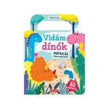 Vidám dínók, matricás magyar nyelvű foglalkoztató