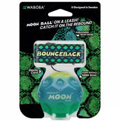 Waboba Bounceback Moon Ball eredeti csomagolásban, állítható csuklópánttal és rugalmas zsinórral ellátott pattogólabda.