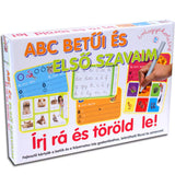 ABC betűi és első szavaim, írj rá és töröld le magyar nyelvű foglalkoztató