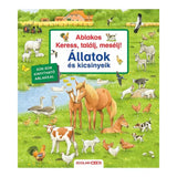 Ablakos Keress, találj, mesélj! Állatok és kicsinyeik magyar nyelvű könyv