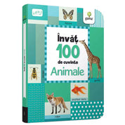 Animale, Învâț 100 de cuvinte - Carte Cartonată coperta