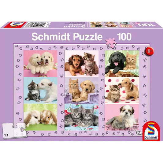 100 darabos puzzle - My Animal Friends, Schmidt