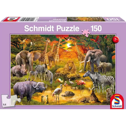 Puzzle Schmidt: Afrikai állatok, 150 darab