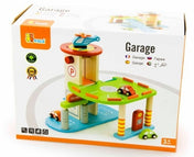 Benzinkút parkolóval, lifttel és helikopter leszállóval Viga Toys