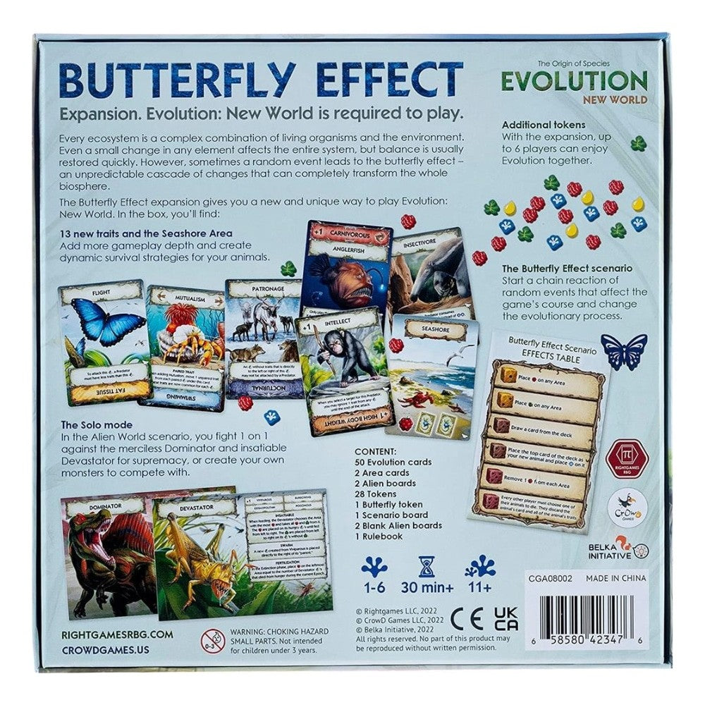 Evolution: New World – Butterfly Effect angol nyelvű kiegészítő