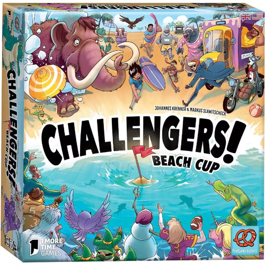 Challengers! Beach Cup - Angol nyelvű társasjáték Doboz első