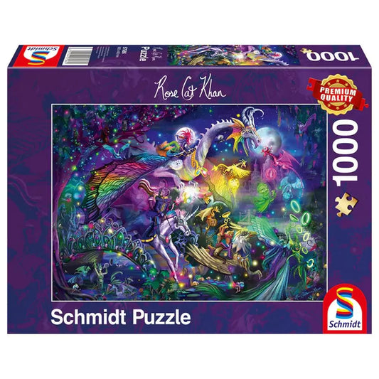 Puzzle Schmidt: Rose Cat Khan - Nyári Éjszaka Cirkusza, 1000 darab