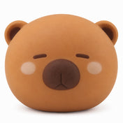 Cool Mix Capybara fej squishy stresszlabda barna, gömbölyű capybara fej formában, fehér háttéren