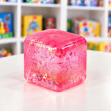 Cool Mix Squishy: Super Gel Cube stresszleveztő játék (rózsaszín)
