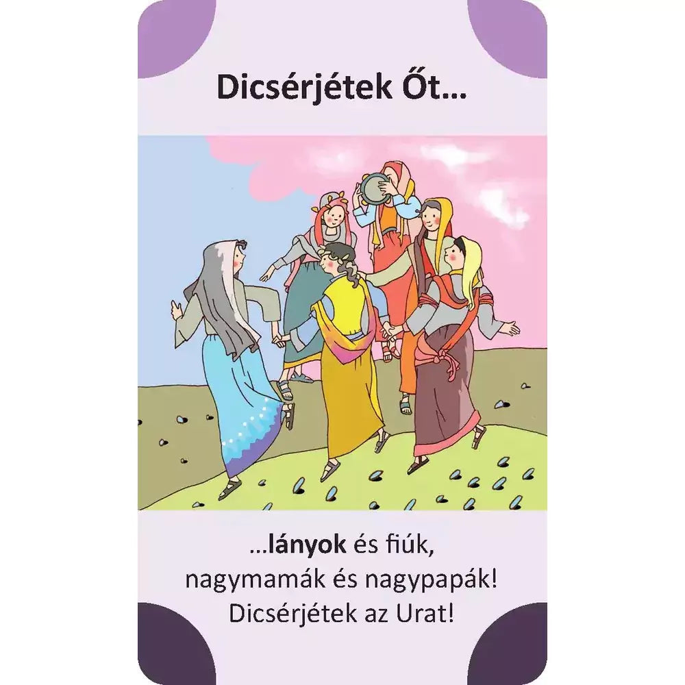 Dicsérjétek az Urat - kvartett játék magyar nyelvű társasjáték