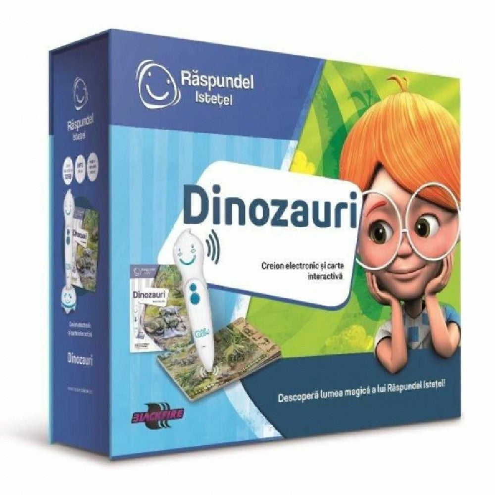 Răspundel Istețel, Pachet Carte și Creion, Dinozauri - könyv