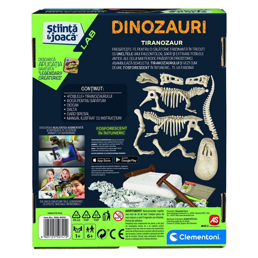 Set de experimente - Descoperă Dinozaurul T-Rex - játék gyerekeknek