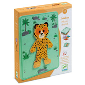 Djeco Állatos mágneses képkirakó – a játék doboza, mágneses képkirakó 2 éves kortól.