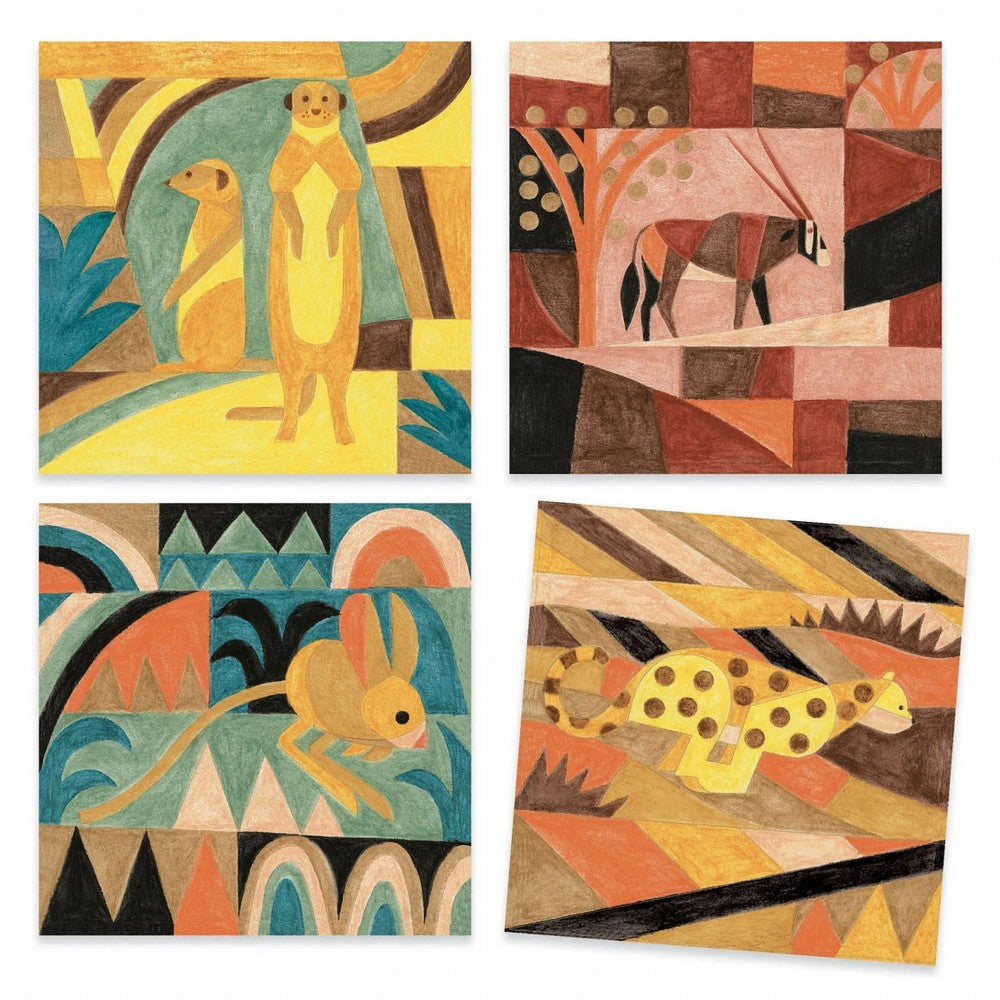 Djeco Inspired By kollekció - Festmény a sivatagban, Paul Klee ihlete alapján DJ09373 készithető festmények