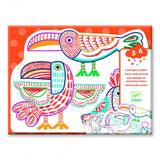 Djeco Animale sălbatice DJ00066, carte de colorat
