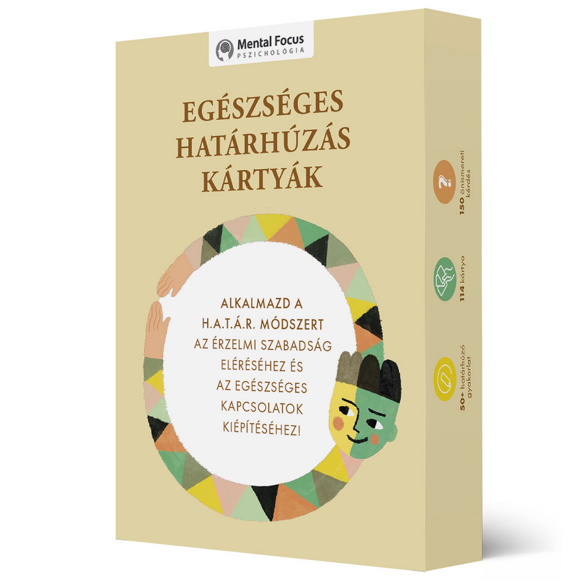 Egészséges határhúzás kártyák – Bagdi Bella 114 kártyás önismereti és kommunikációs eszközkészletének doboza