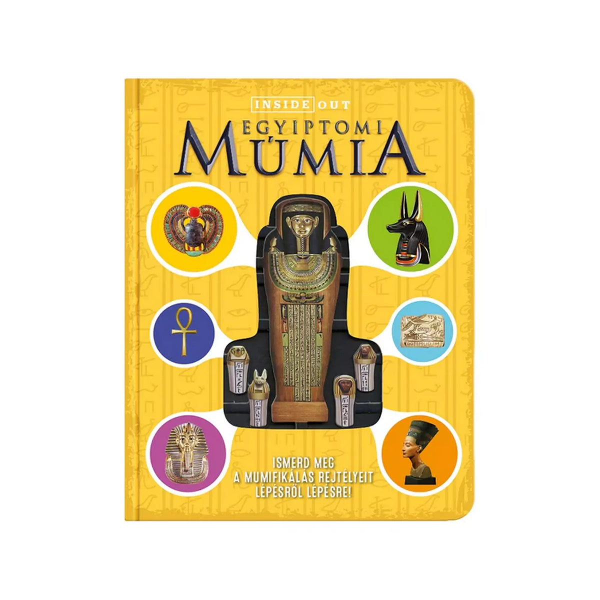 Egyiptomi múmia 3D modell magyar nyelvű könyv