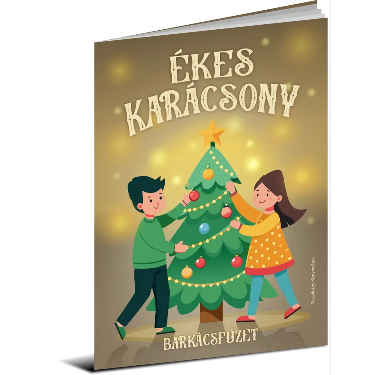 Ékes karácsony, barkácsfüzet, magyar nyelvű foglalkoztató
