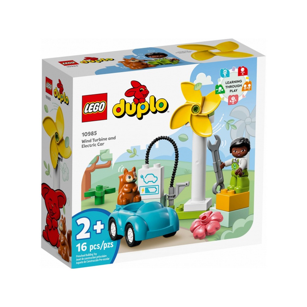 LEGO DUPLO Szélturbina és elektromos autó 10985